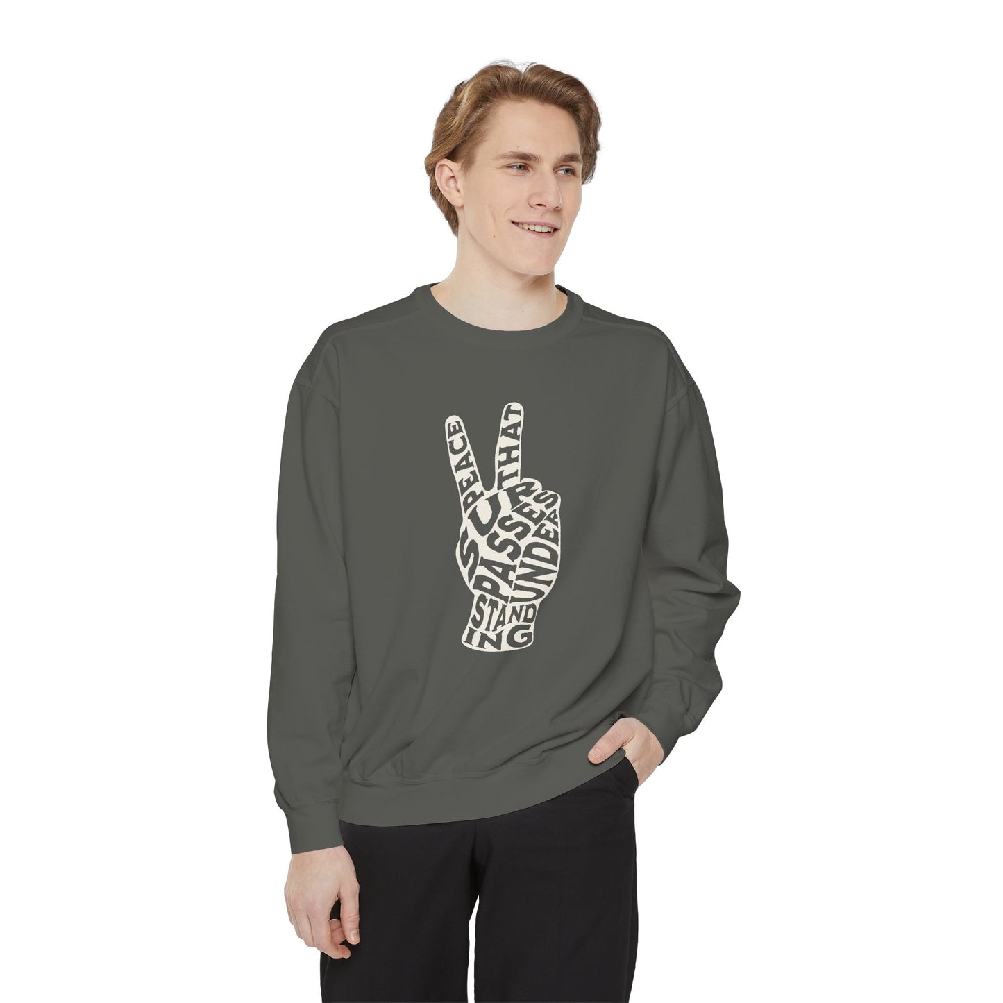 "PEACE" UNISEX PREMIUM SWEATSHIRT