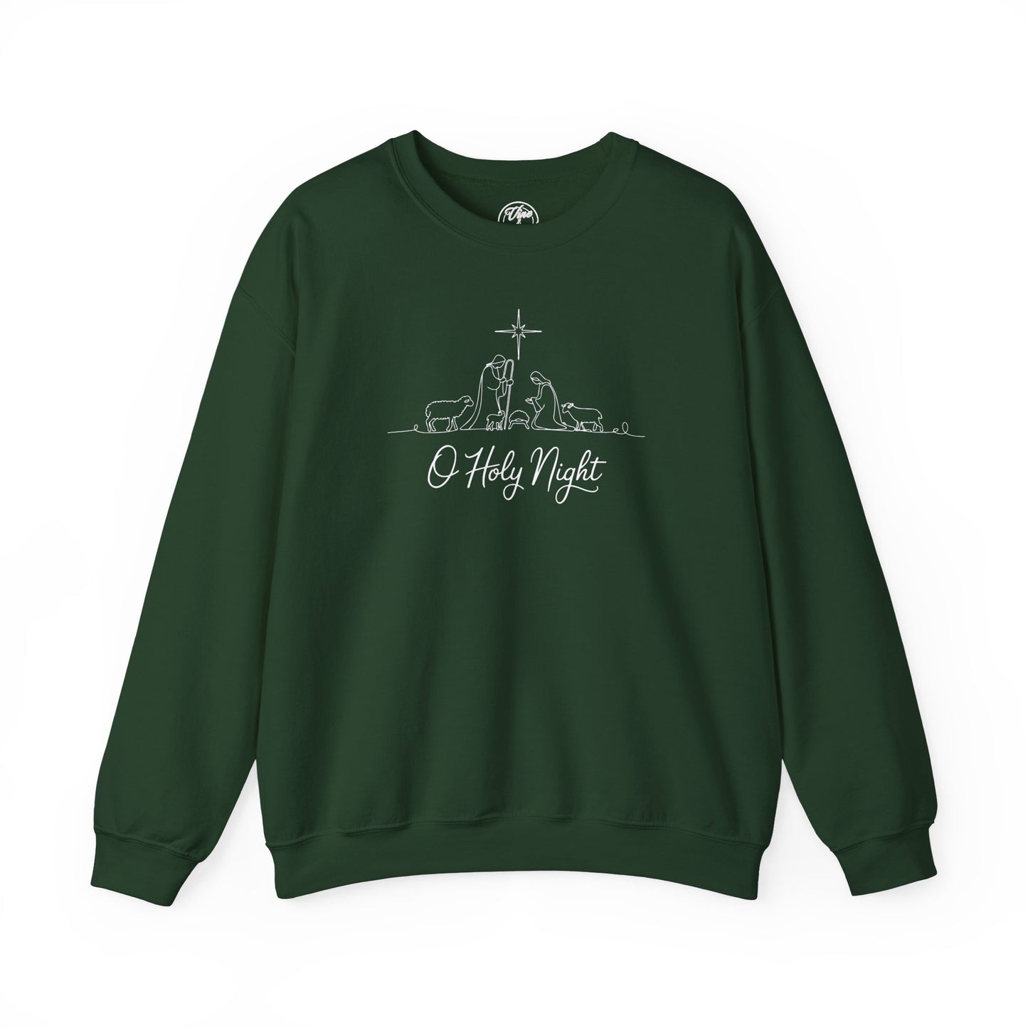 "O Holy Night" Nativity Christmas Crewneck Sweatshirt