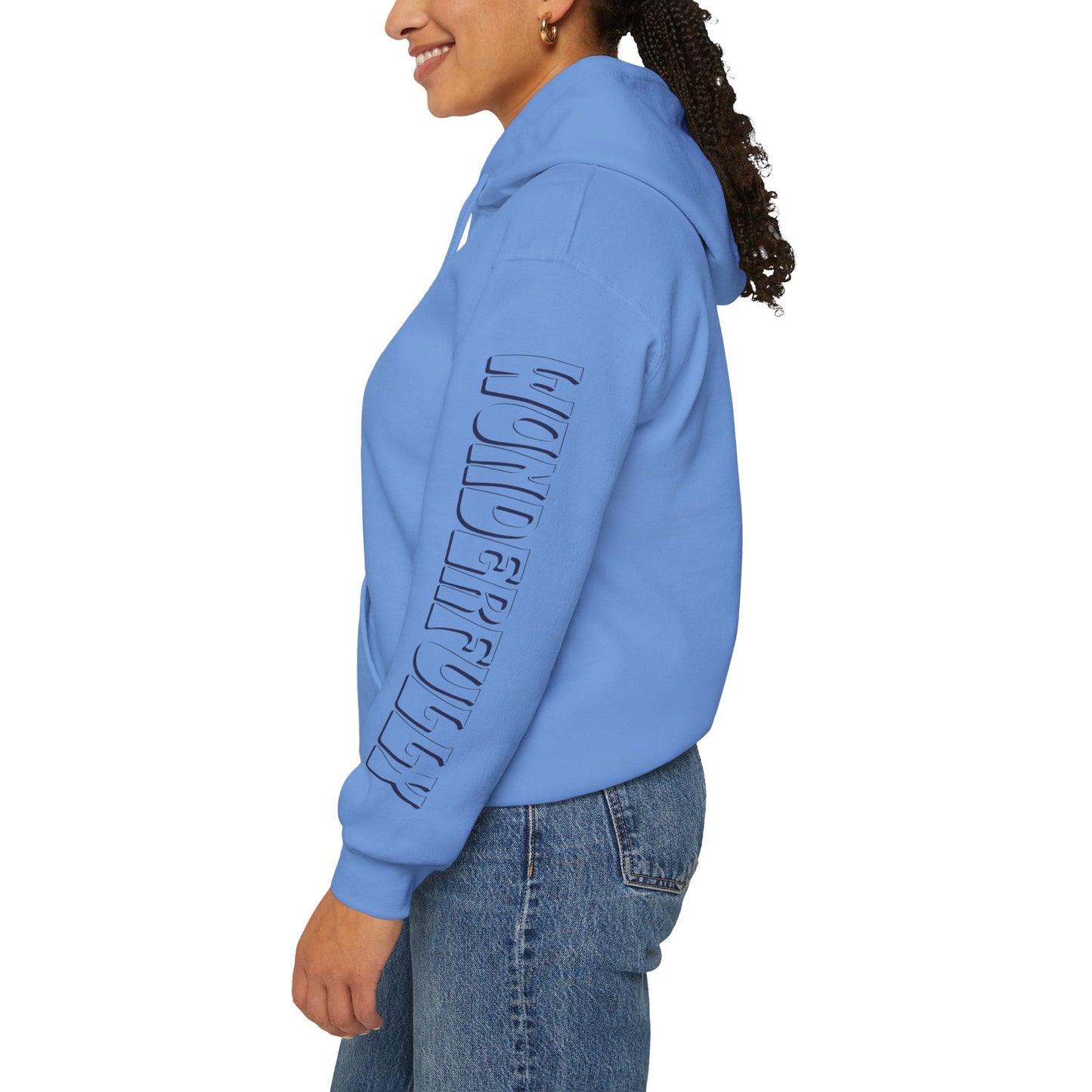 "Fearfully Wonderfully Made" Carolina Blue Adult Hoodie