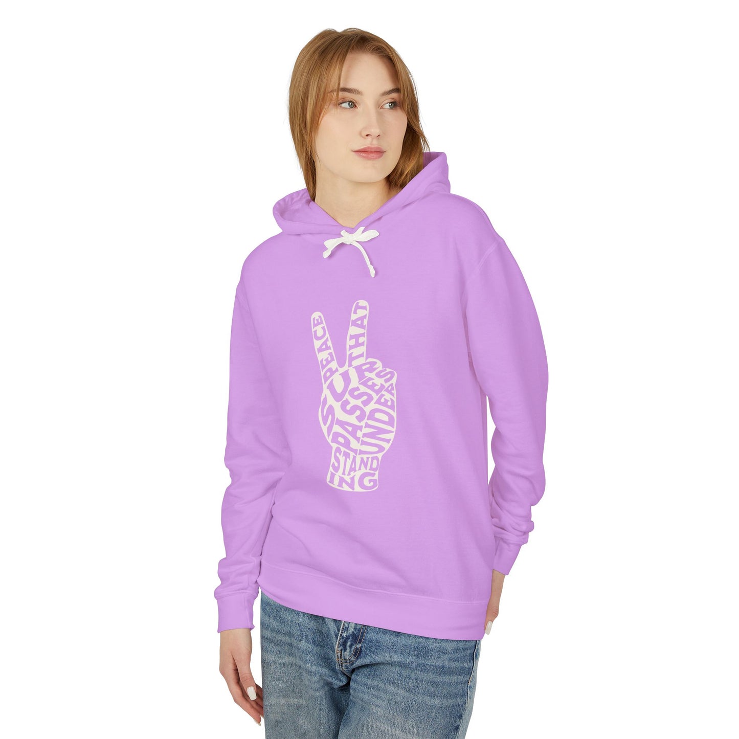 "PEACE" UNISEX LIGHTWEIGHT PREMIUM HOODIE