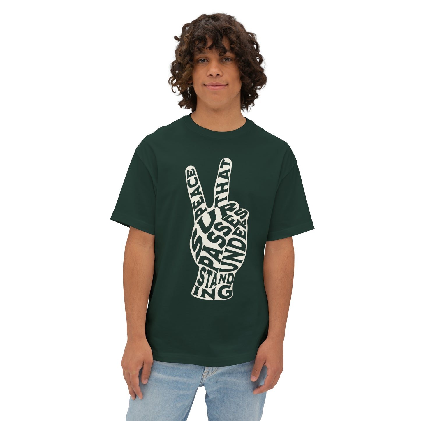 "Peace That Surpasses Understanding" Adult Unisex Oversized Boxy Tee