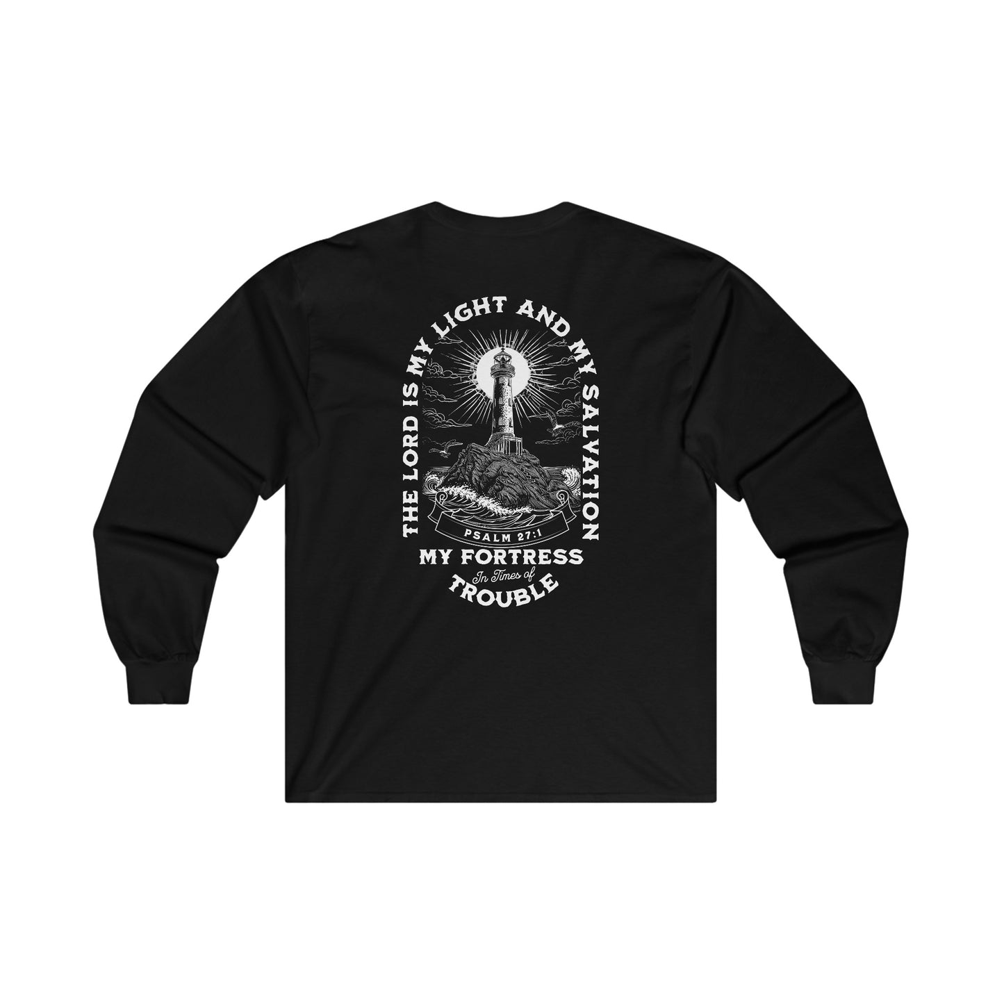 "Psalm 27:1" Adult Unisex Long Sleeve Tee