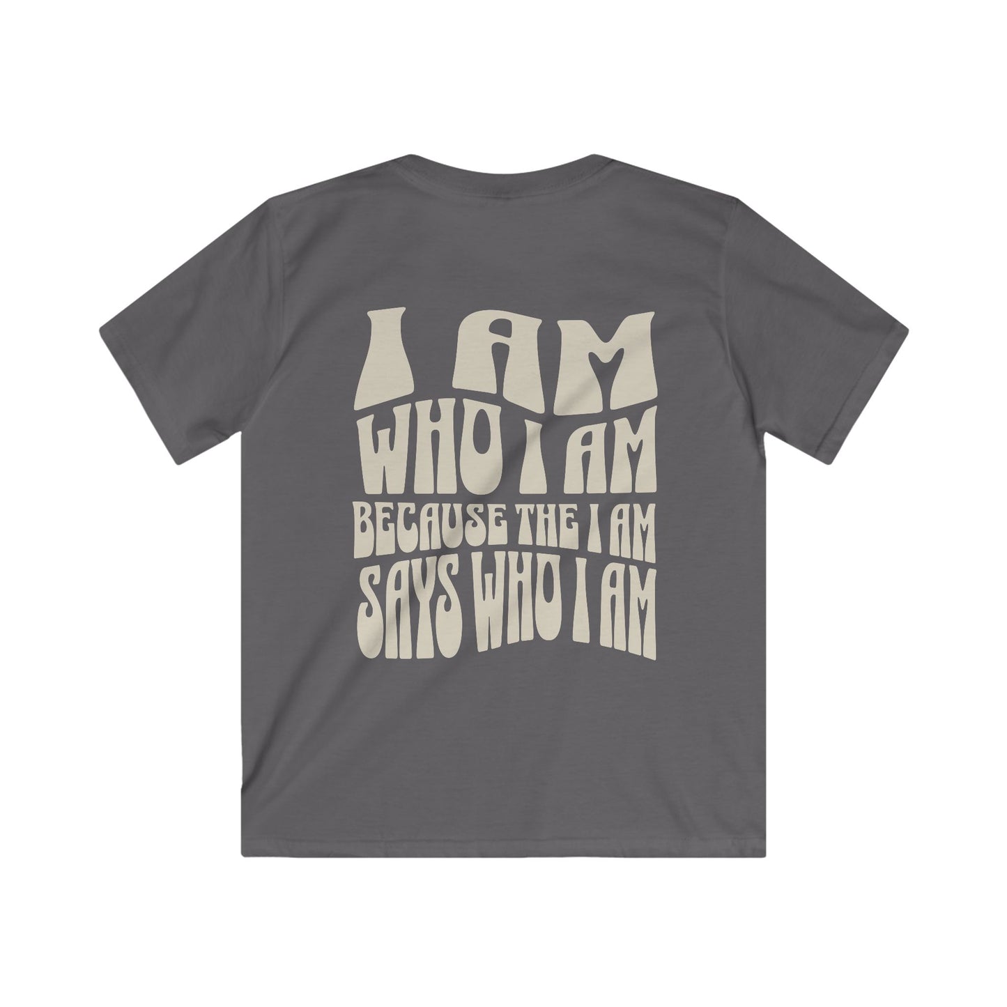 "I Am Who I Am" Kids Softstyle Tee