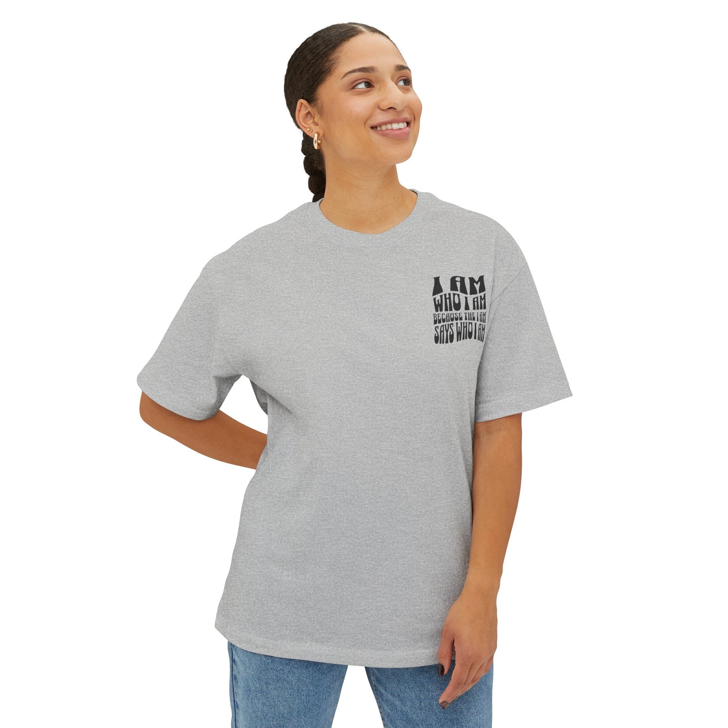 "I Am Who I AM" Adult Unisex Oversized Boxy Tee