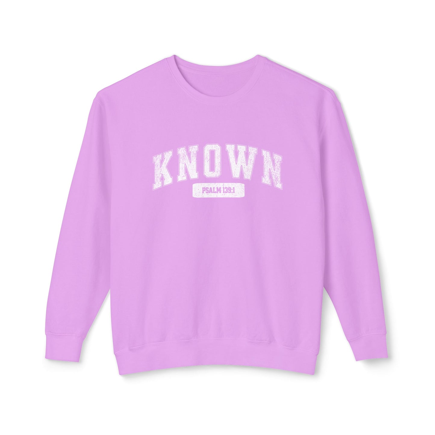 "KNOWN" VARSITY UNISEX PREMIUM SWEATSHIRT