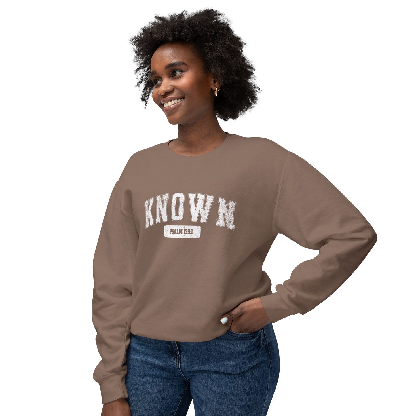 "KNOWN" VARSITY UNISEX PREMIUM SWEATSHIRT
