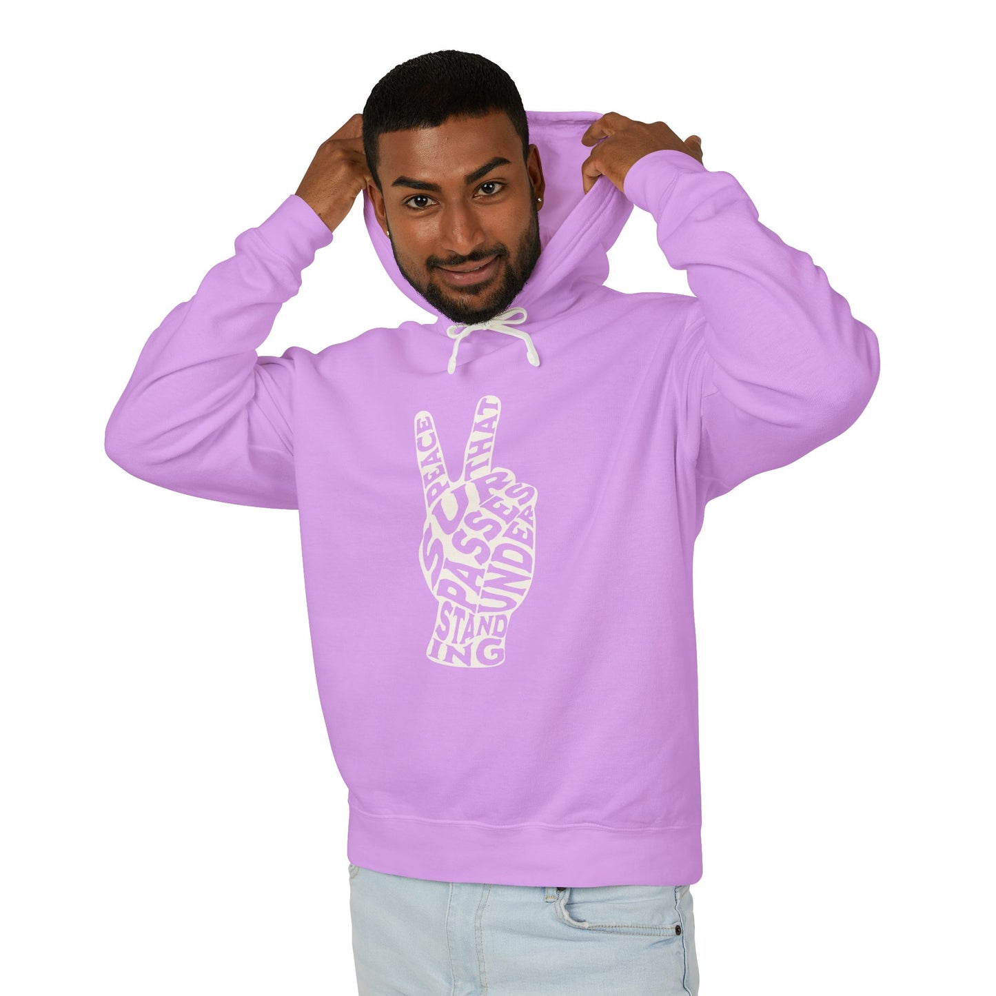 "PEACE" UNISEX LIGHTWEIGHT PREMIUM HOODIE
