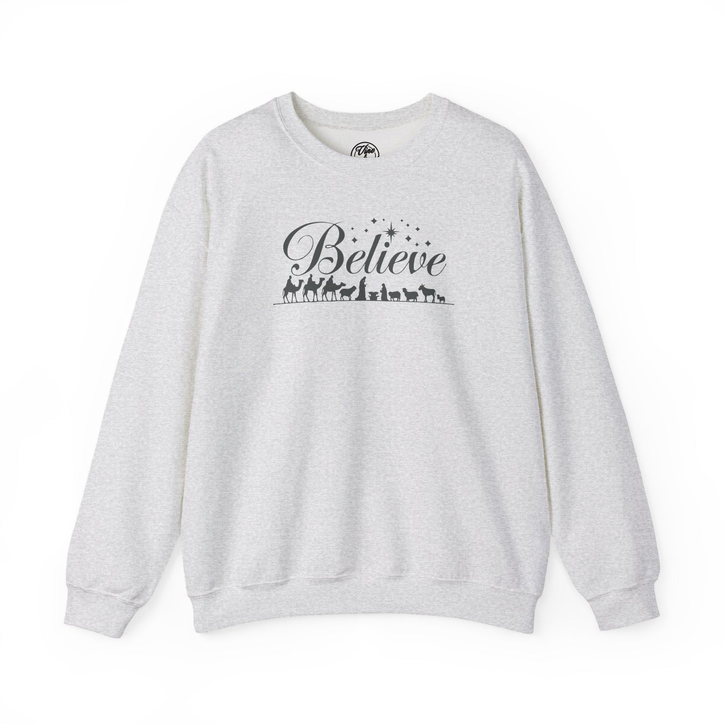 CHRISTMAS "BELIEVE" UNISEX CREWNECK SWEATSHIRT