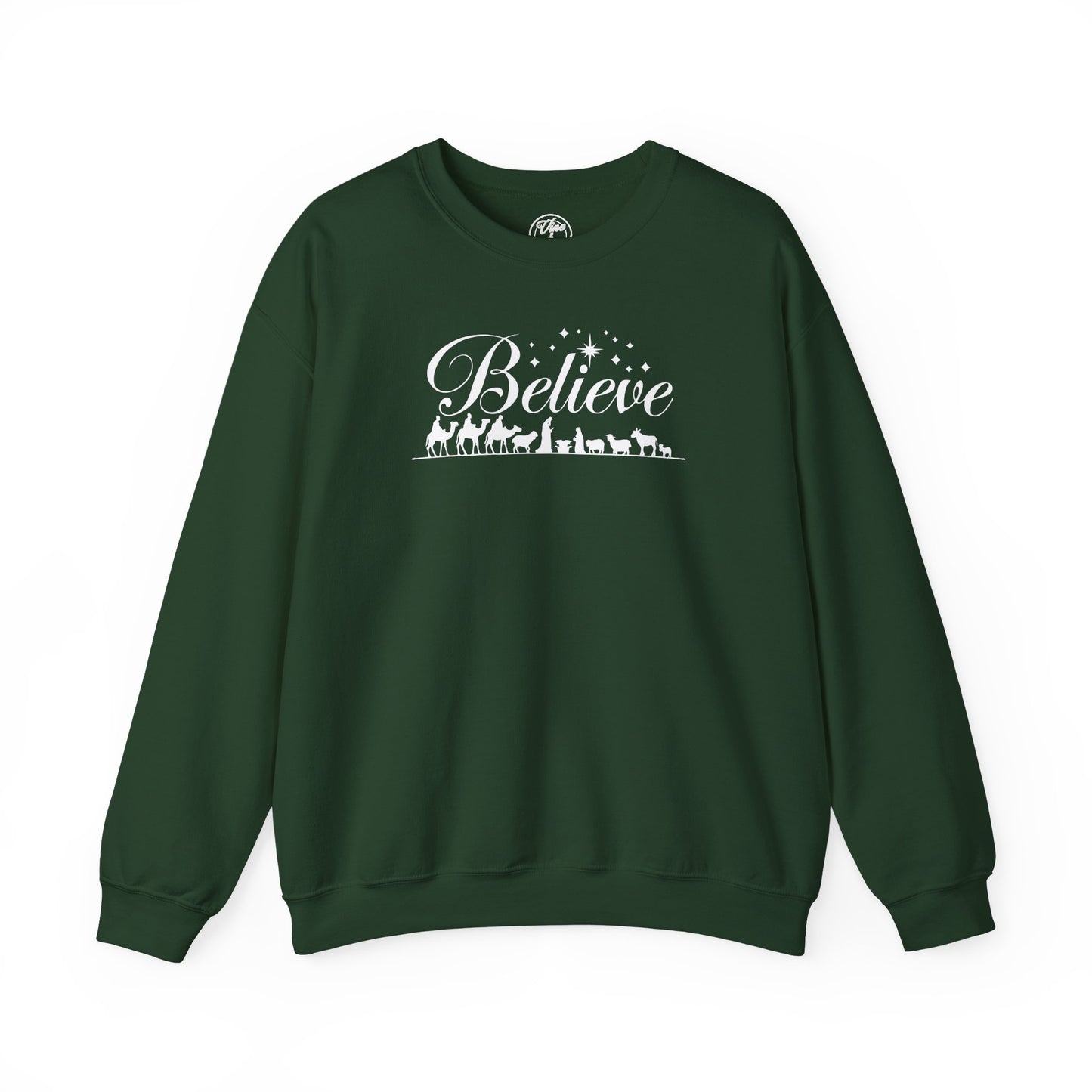 CHRISTMAS "BELIEVE" UNISEX CREWNECK SWEATSHIRT