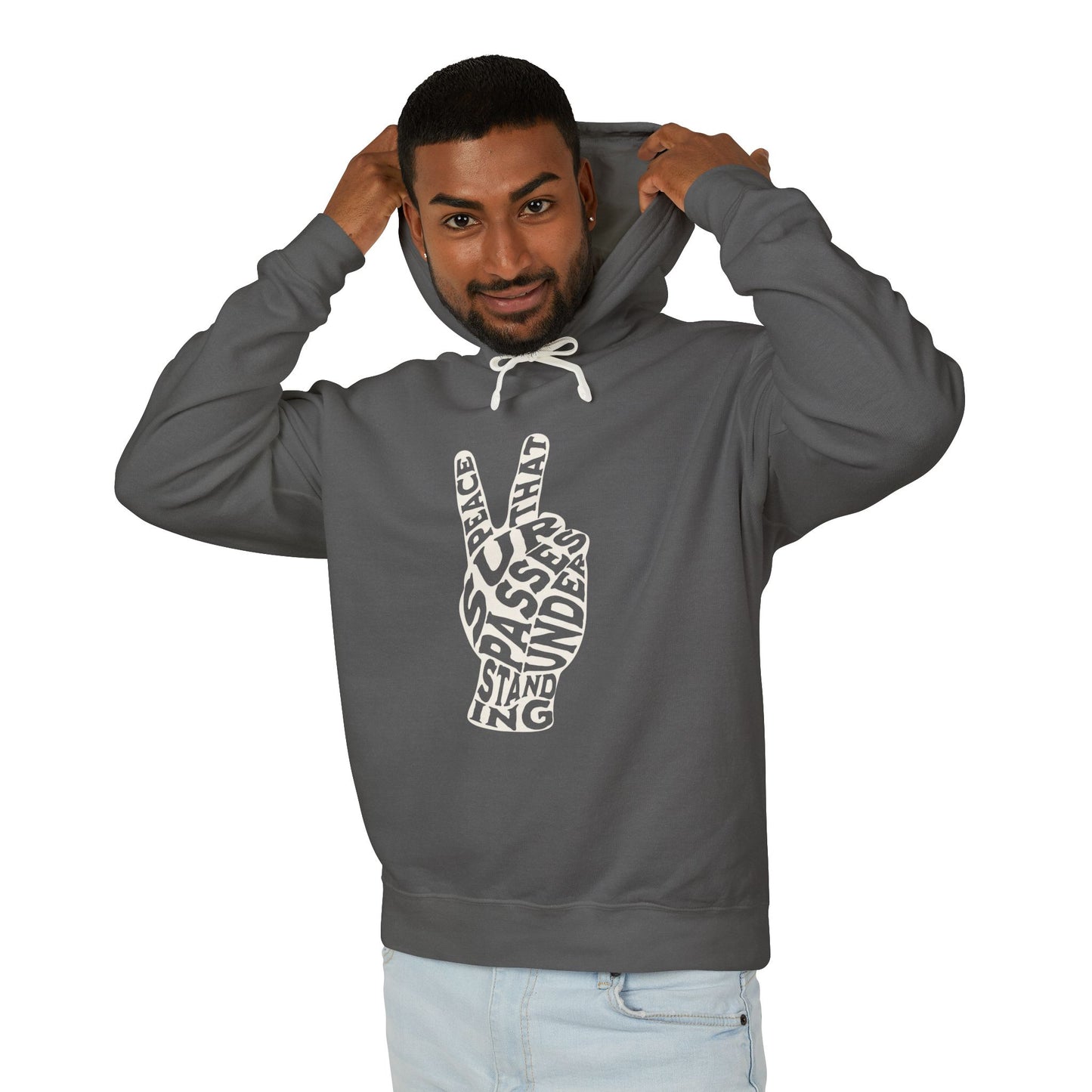 "PEACE" UNISEX LIGHTWEIGHT PREMIUM HOODIE