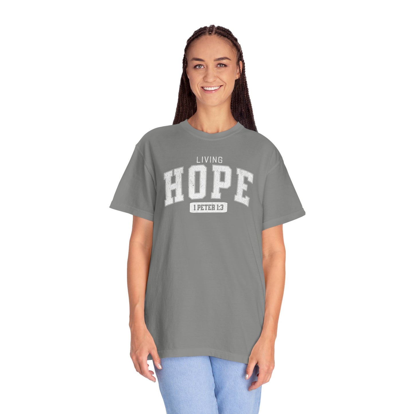 VARSITY "LIVING HOPE" UNISEX PREMIUM TEE