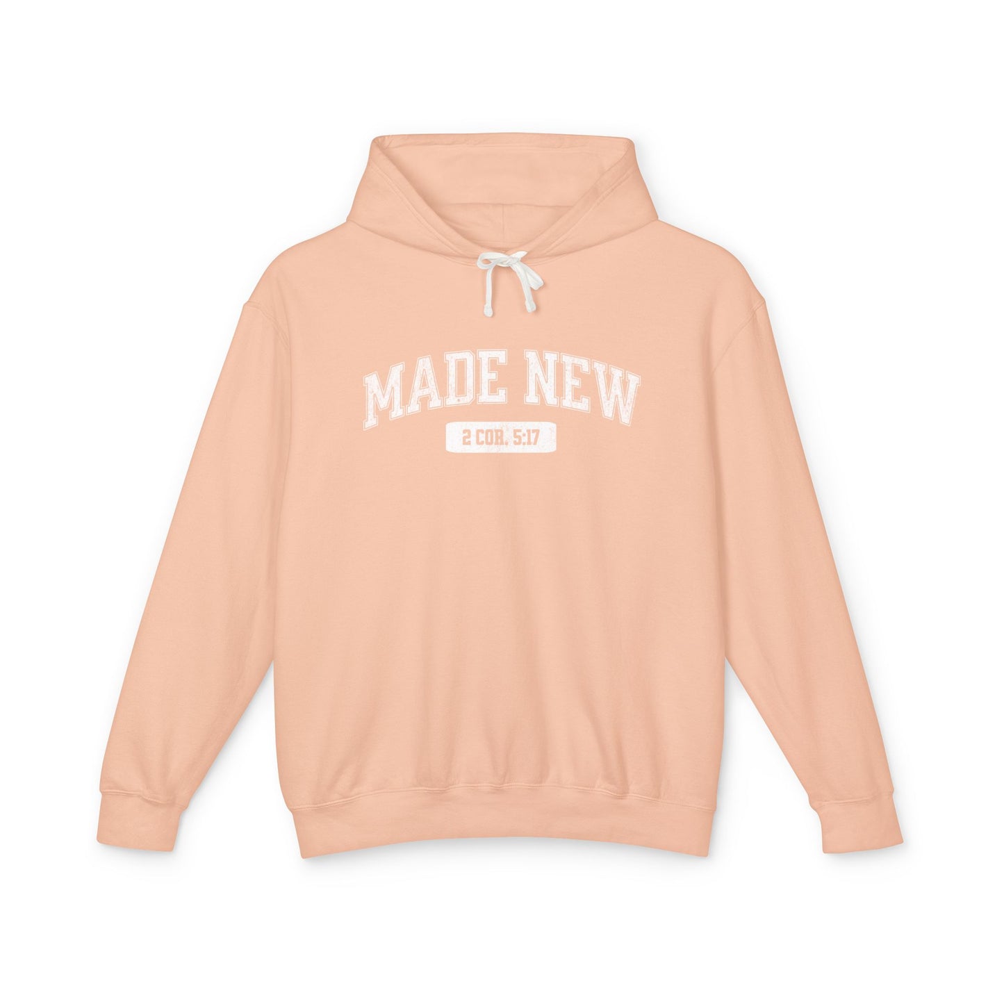"MADE NEW" VARSITY UNISEX PREMIUM LIGHTWEIGHT HOODIE