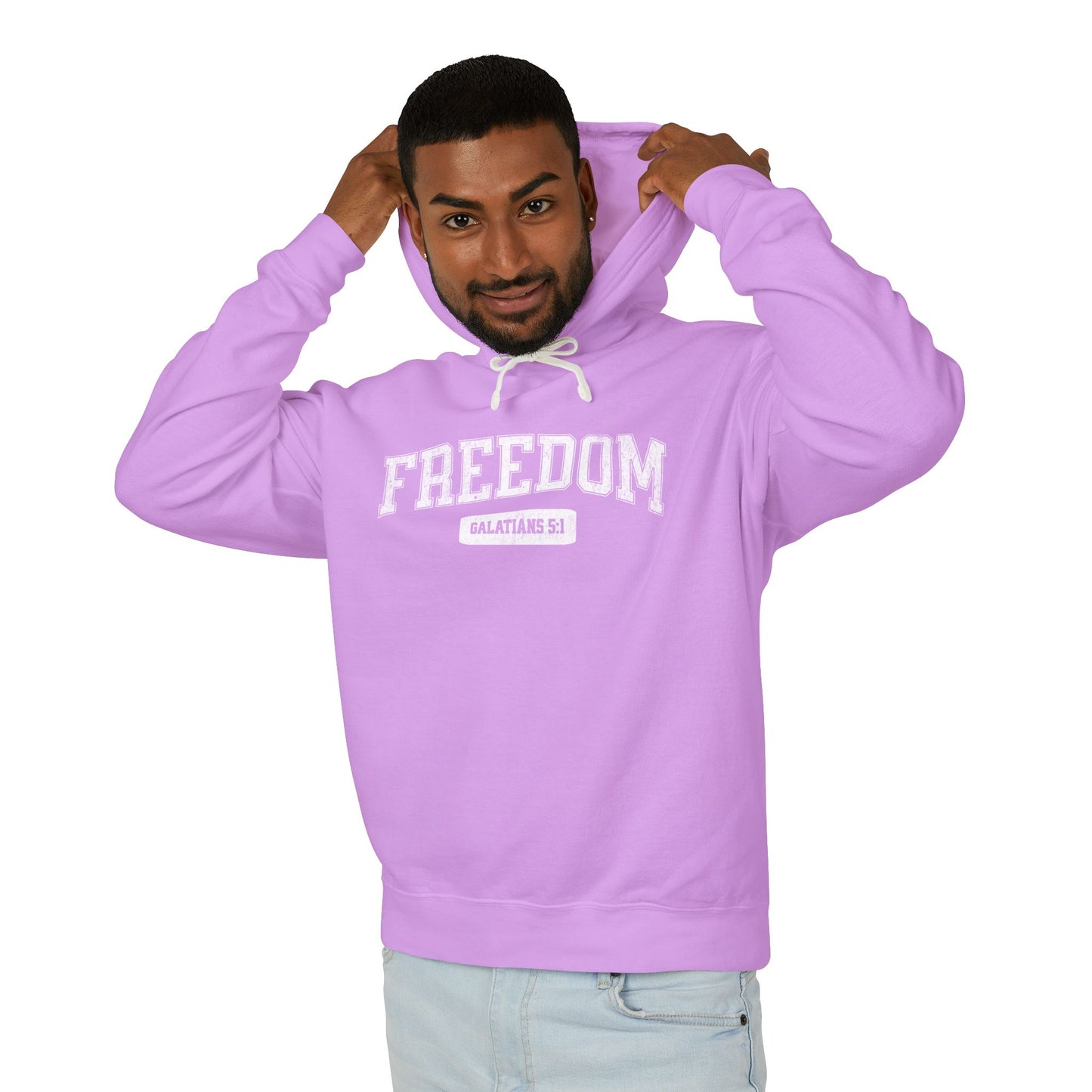 "FREEDOM" VARSITY UNISEX PREMIUM LIGHTWEIGHT HOODIE