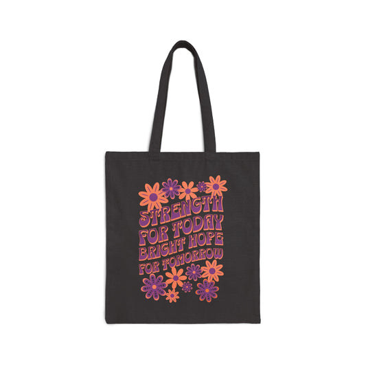 "Strength & Bright Hope" Cotton Canvas Tote Bag