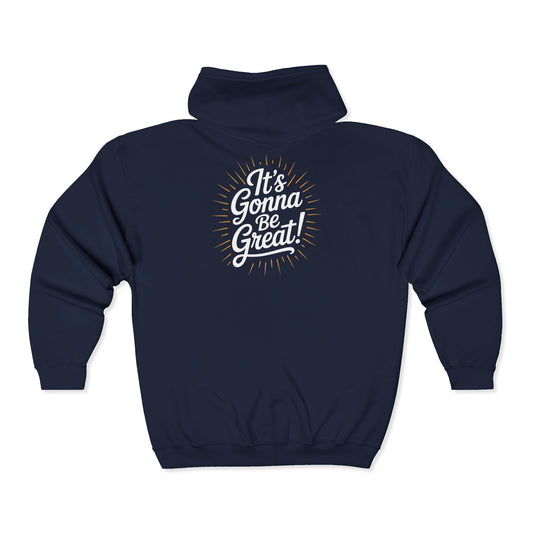 WIS "IT'S GONNA BE GREAT" UNISEX FULL ZIP HOODIE