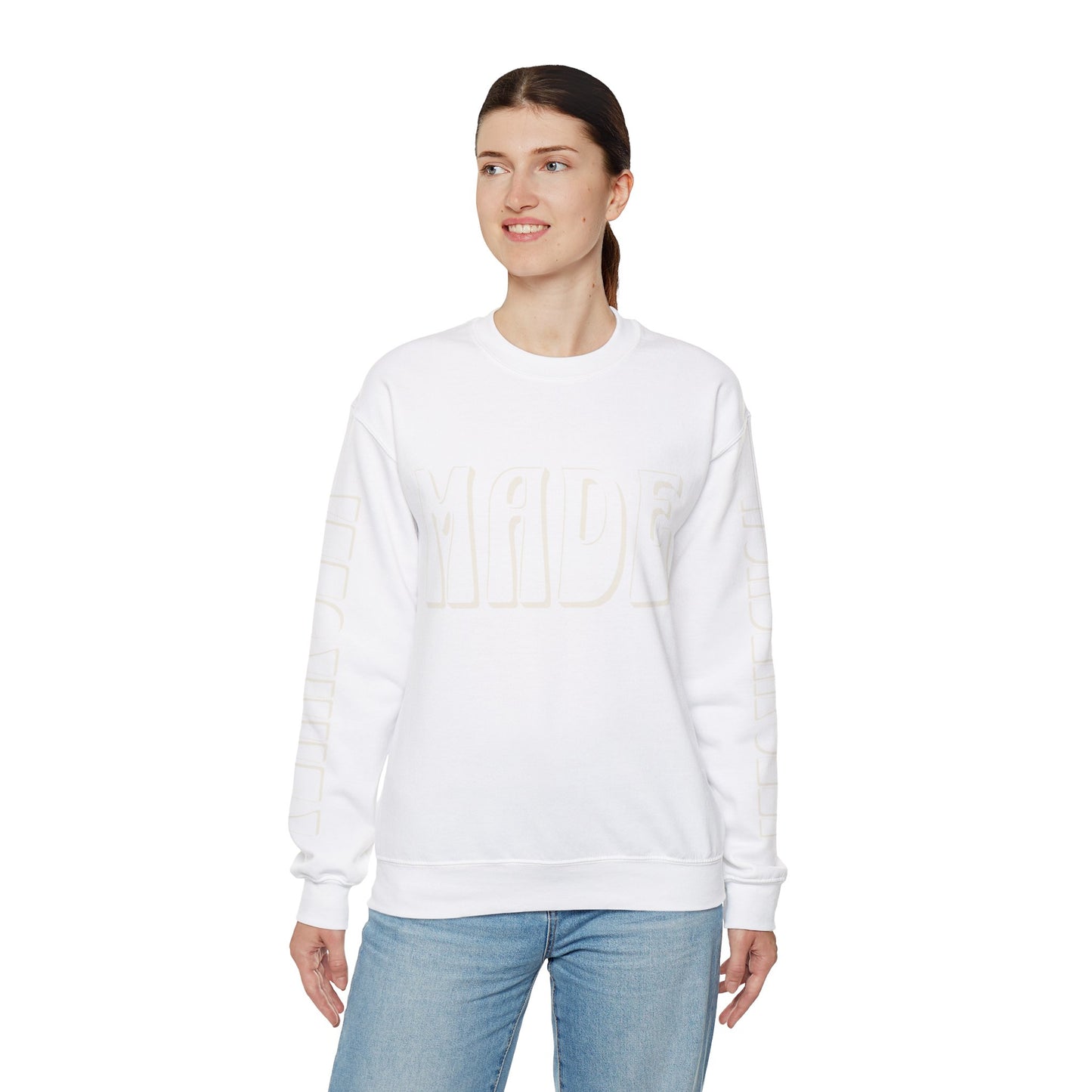 "Fearfully Wonderfully Made" Adult Crewneck Sweatshirt