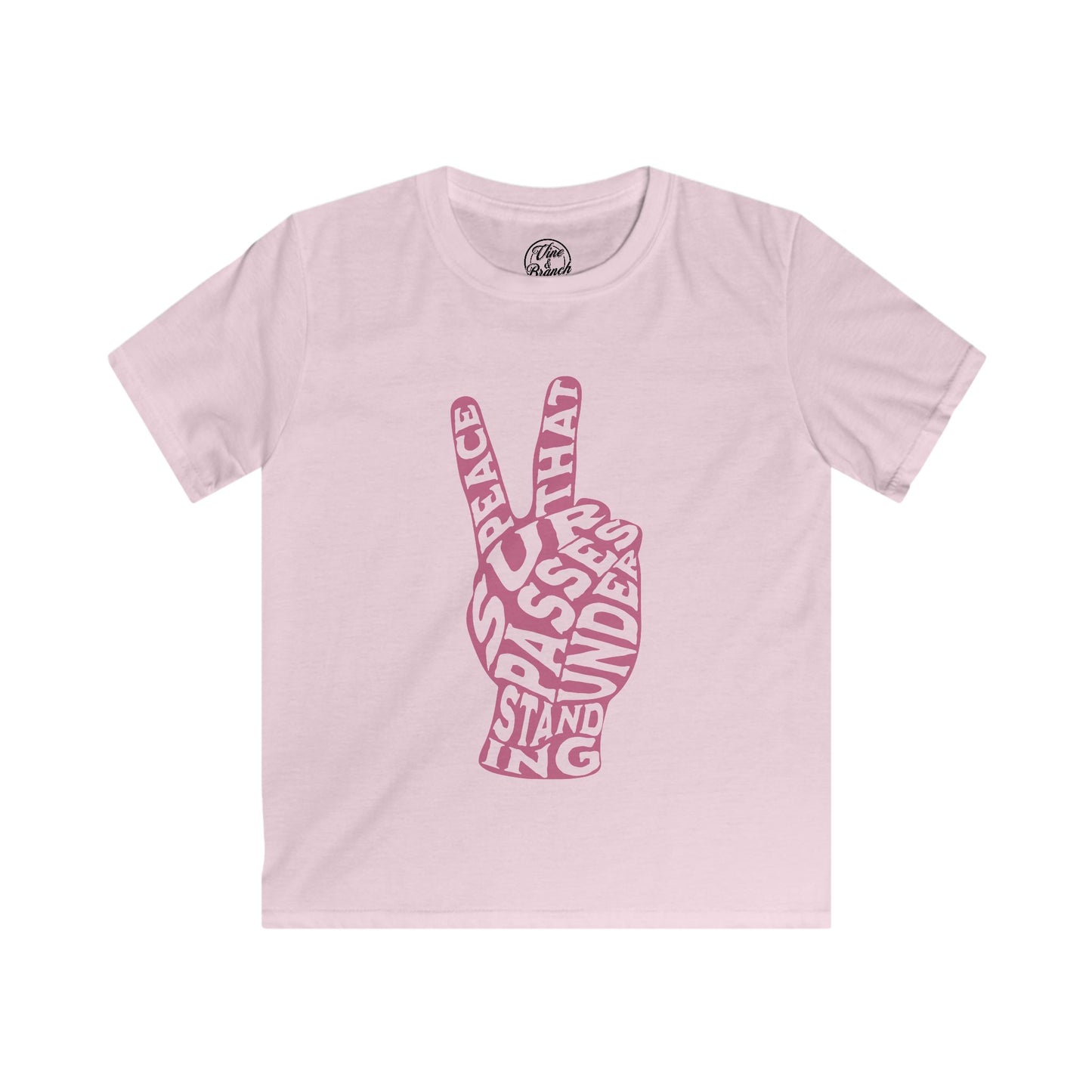 "PEACE" KIDS SOFTSTYLE TEE