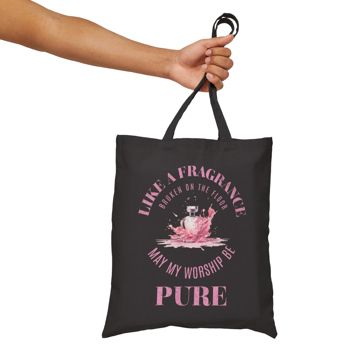 "Pure Worship" Cotton Canvas Tote Bag