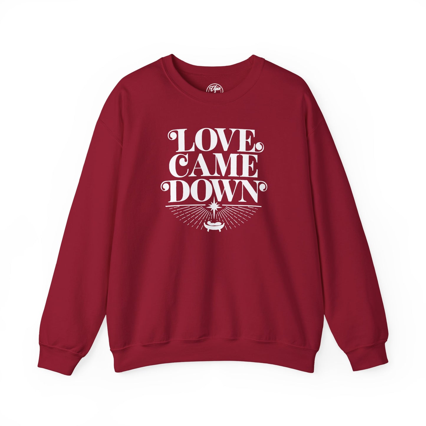 CHRISTMAS "LOVE CAME DOWN" UNISEX CREWNECK SWEATSHIRT