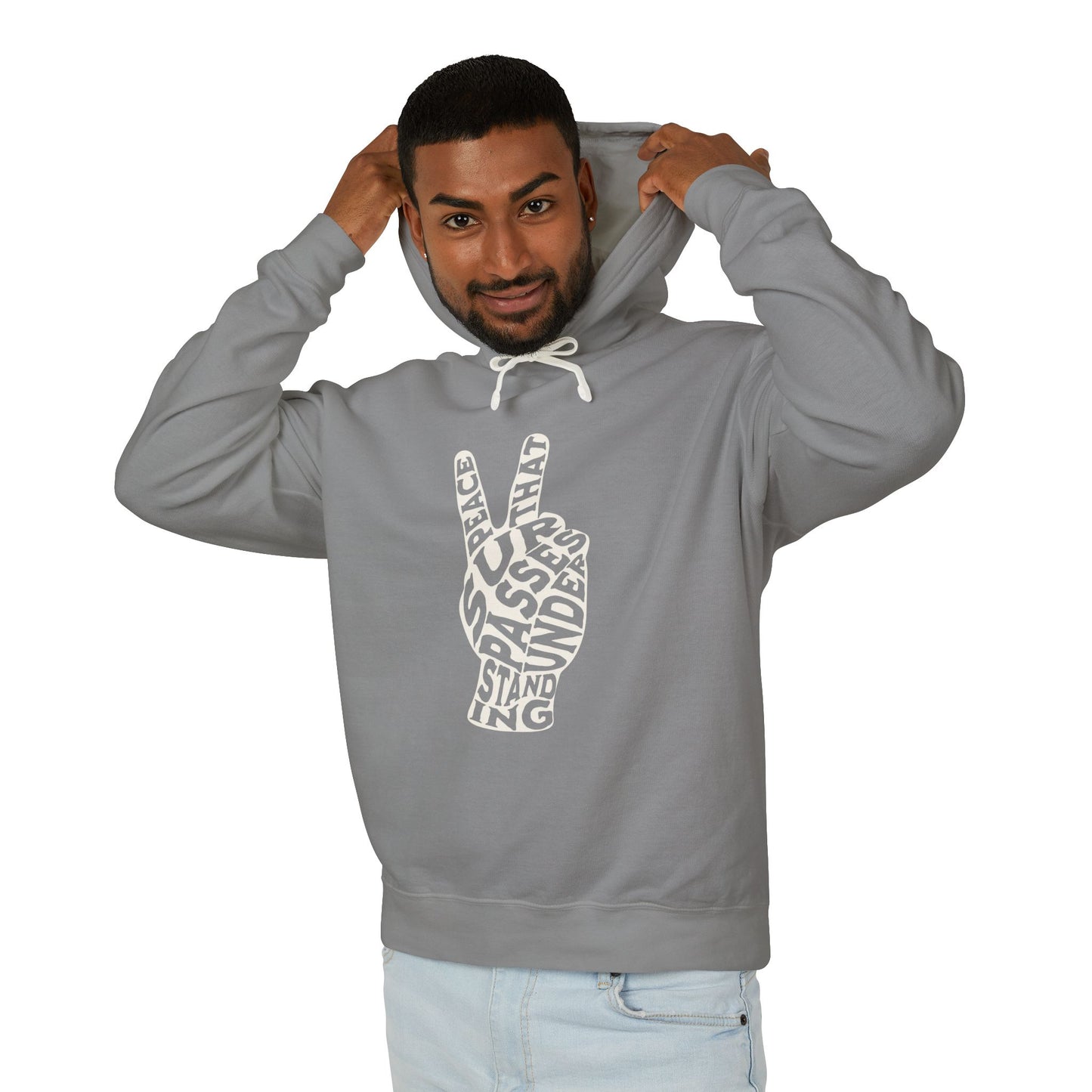 "PEACE" UNISEX LIGHTWEIGHT PREMIUM HOODIE