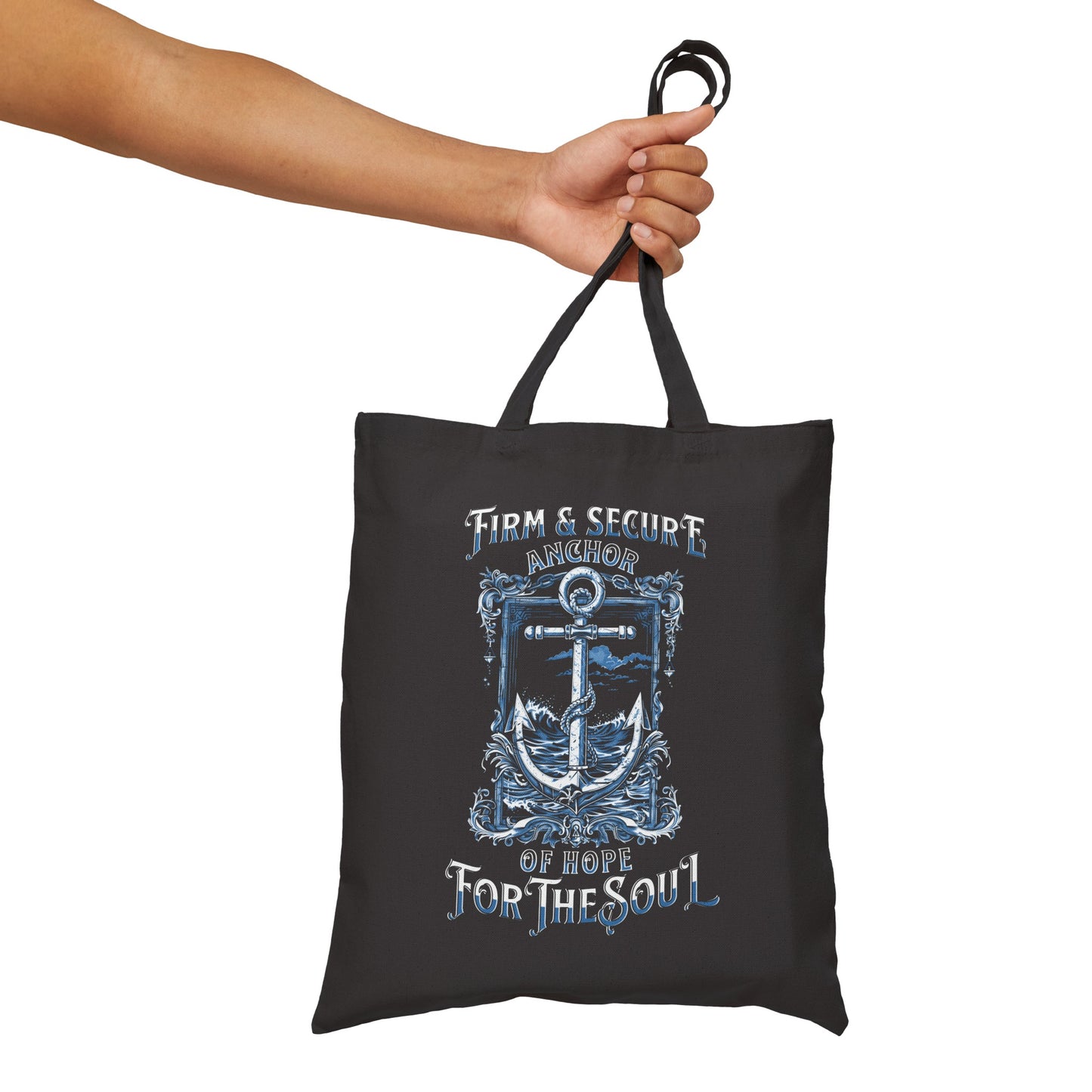 "Anchor For The Soul" Cotton Canvas Tote Bag