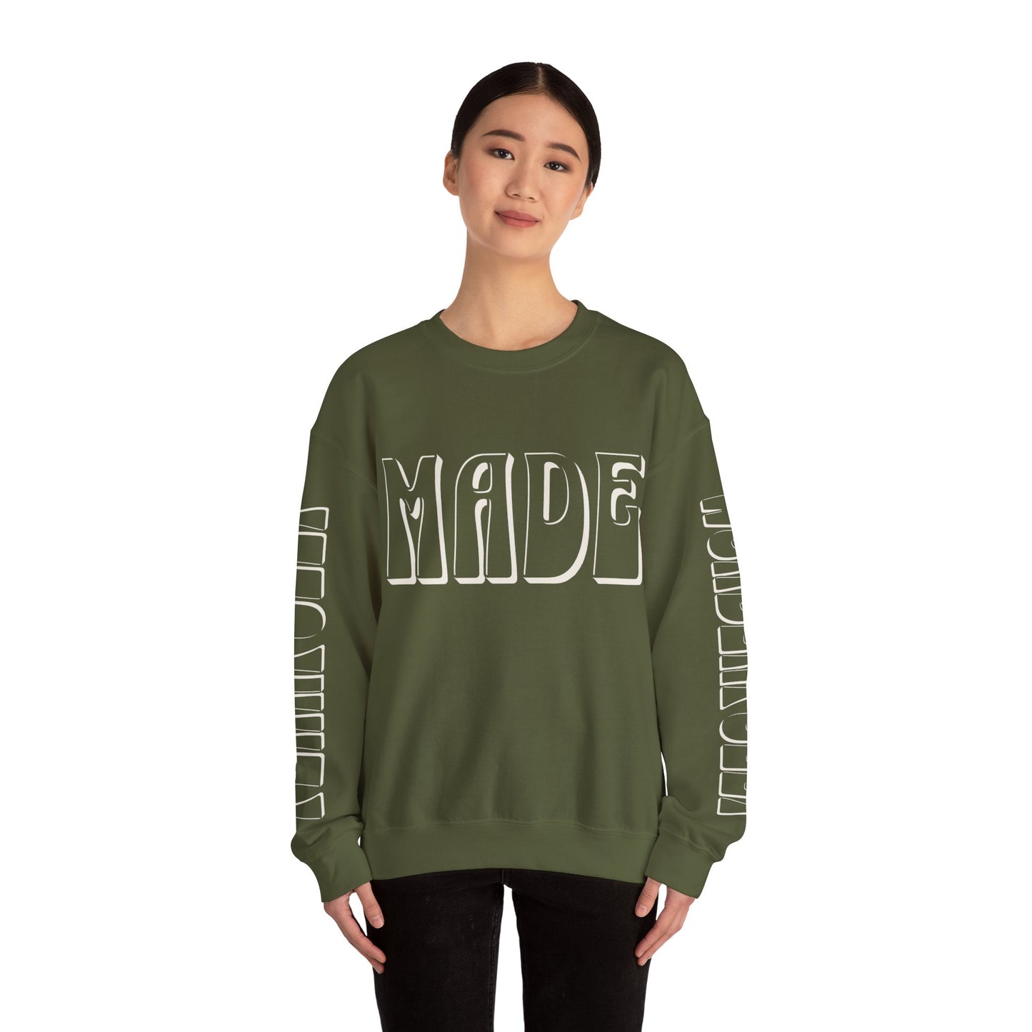 "Fearfully Wonderfully Made" Adult Crewneck Sweatshirt