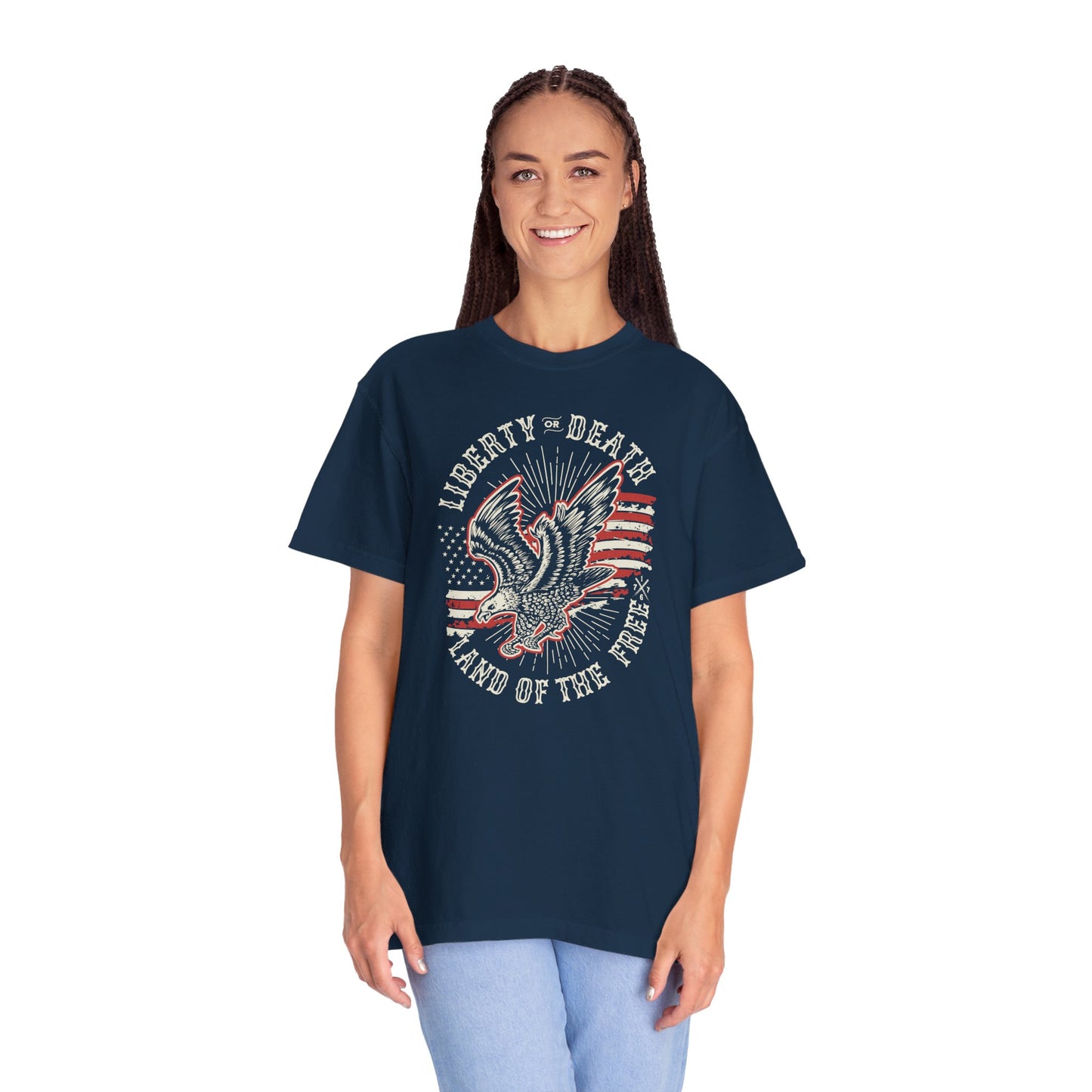 "Liberty or Death" Adult Unisex Garment-Dyed Tee