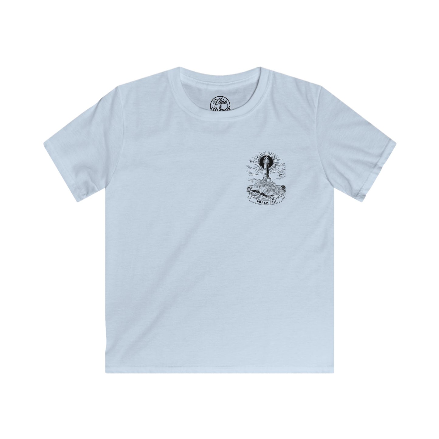 "Psalm 27:1" Kids Softstyle Tee