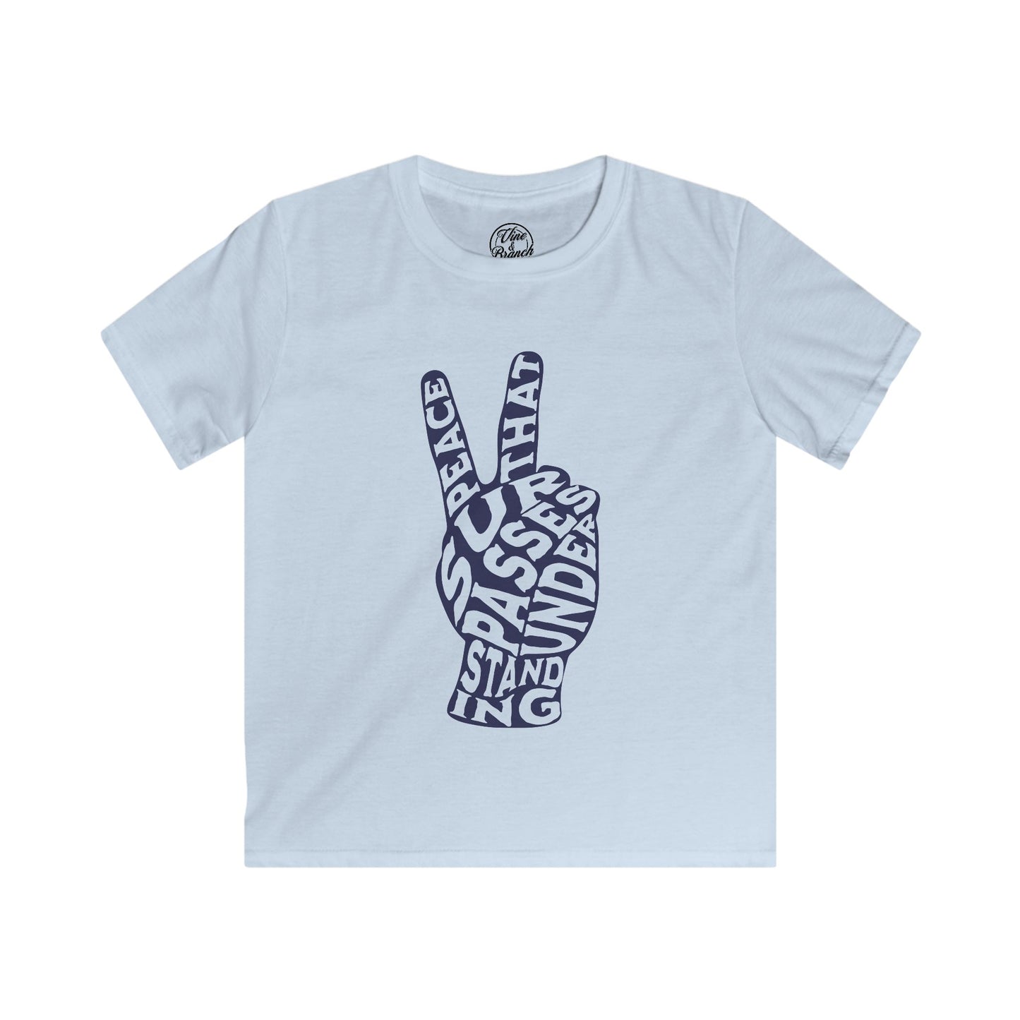 "PEACE" KIDS SOFTSTYLE TEE