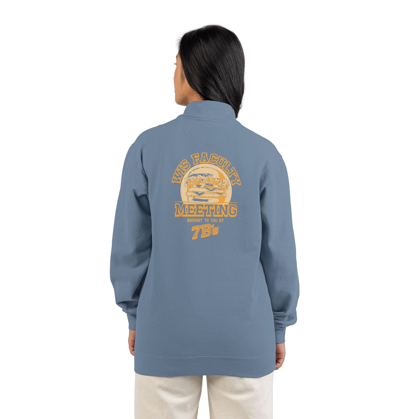 WIS "FACULTY MEETING" UNISEX PREMIUM QUARTER-ZIP SWEATSHIRT
