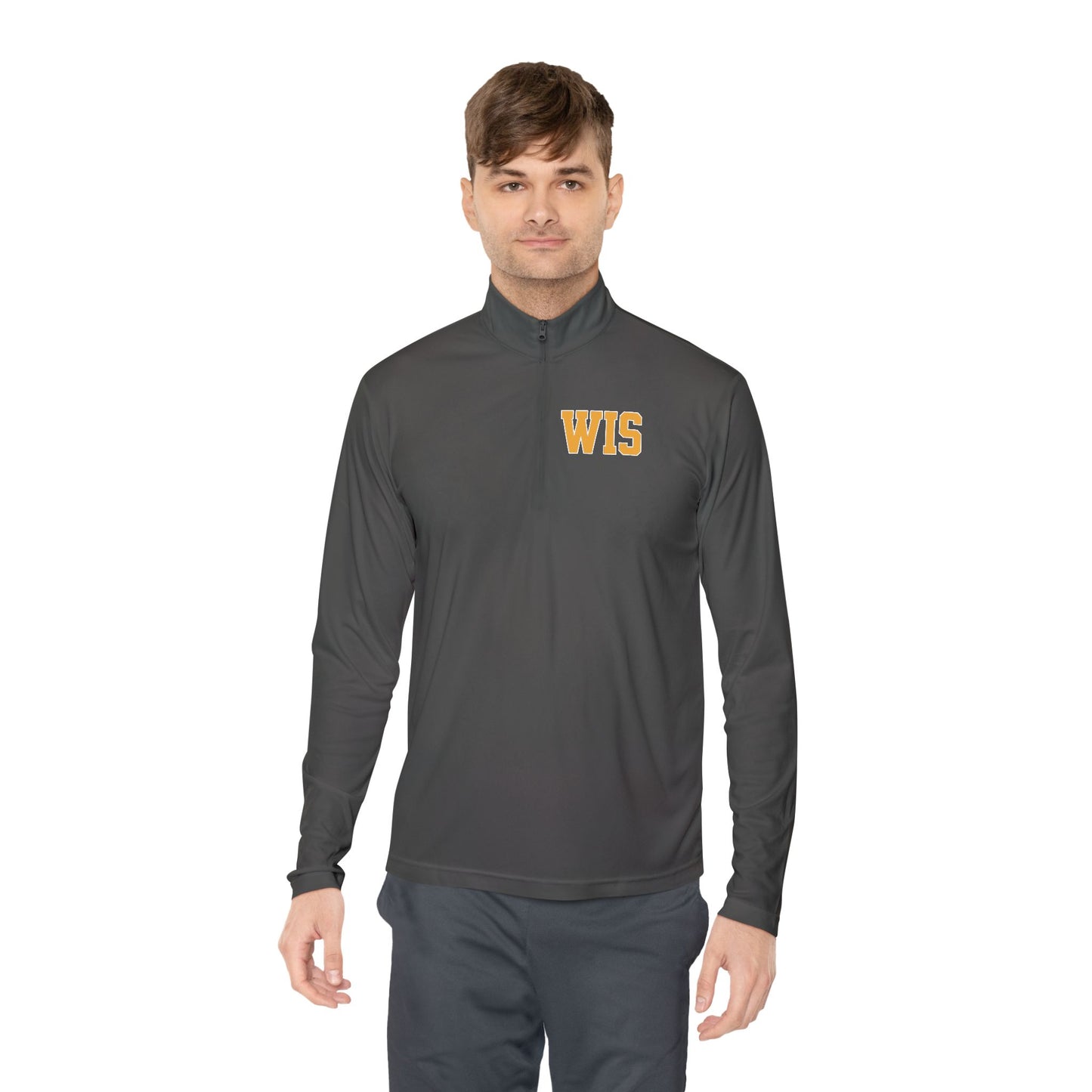 WIS "IT'S GONNA BE GREAT!" QUARTER ZIP MOISTURE WICKING PULLOVER