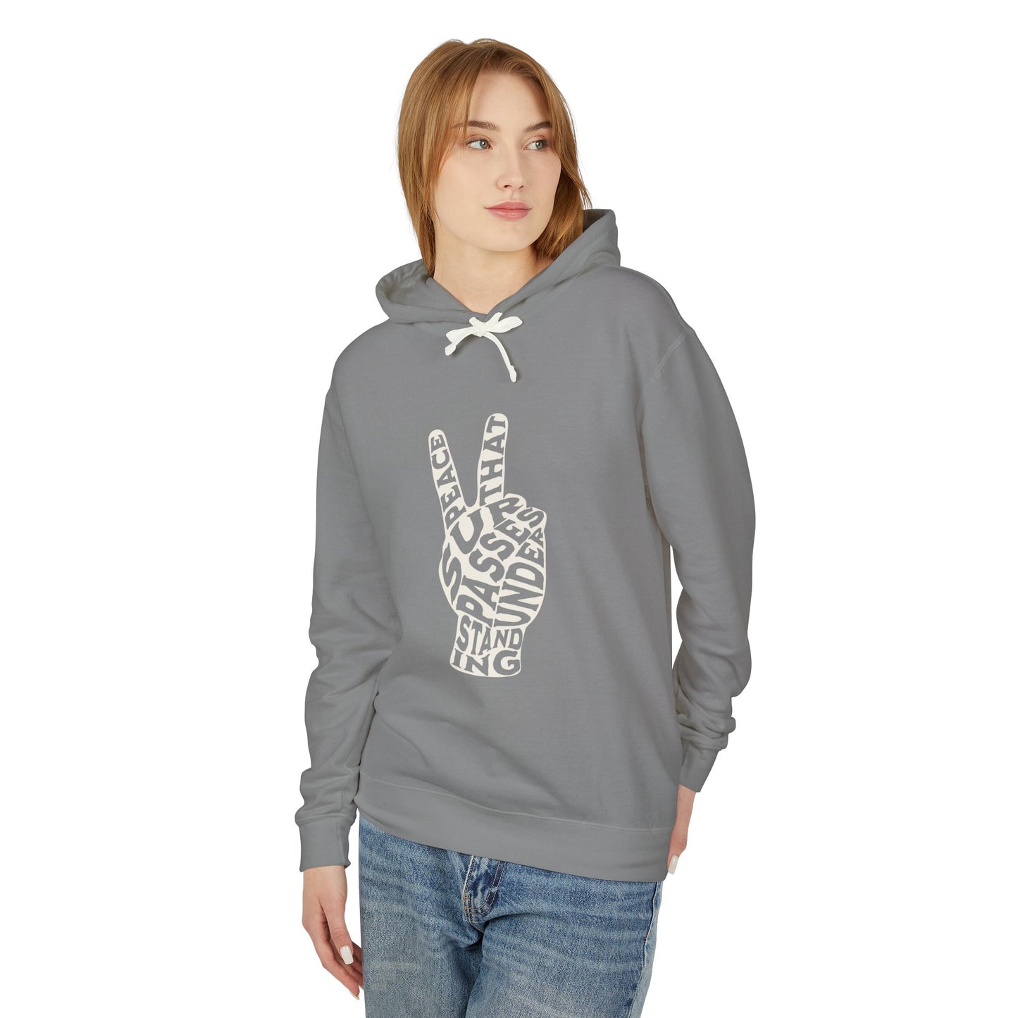 "PEACE" UNISEX LIGHTWEIGHT PREMIUM HOODIE