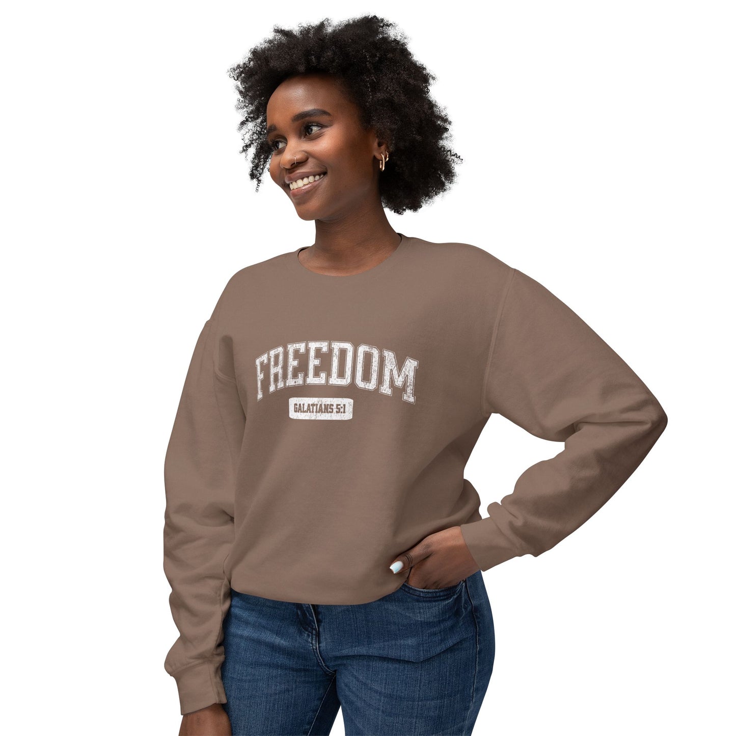 "FREEDOM" VARSITY UNISEX PREMIUM SWEATSHIRT