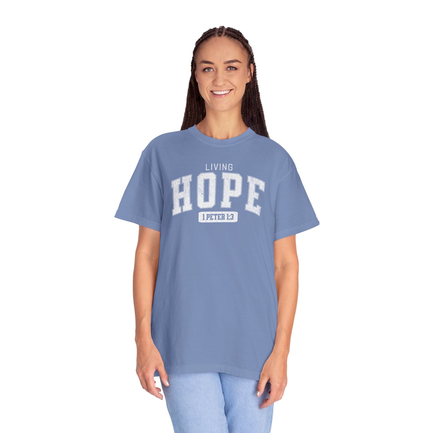 VARSITY "LIVING HOPE" UNISEX PREMIUM TEE
