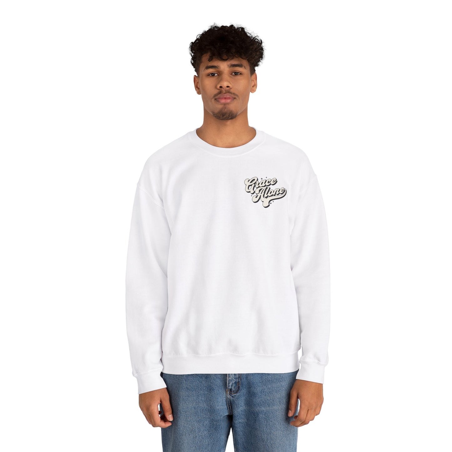 "Grace Alone" Adult Crewneck Sweatshirt