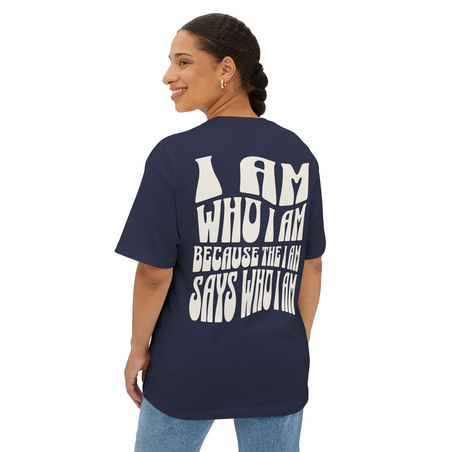 "I Am Who I AM" Adult Unisex Oversized Boxy Tee