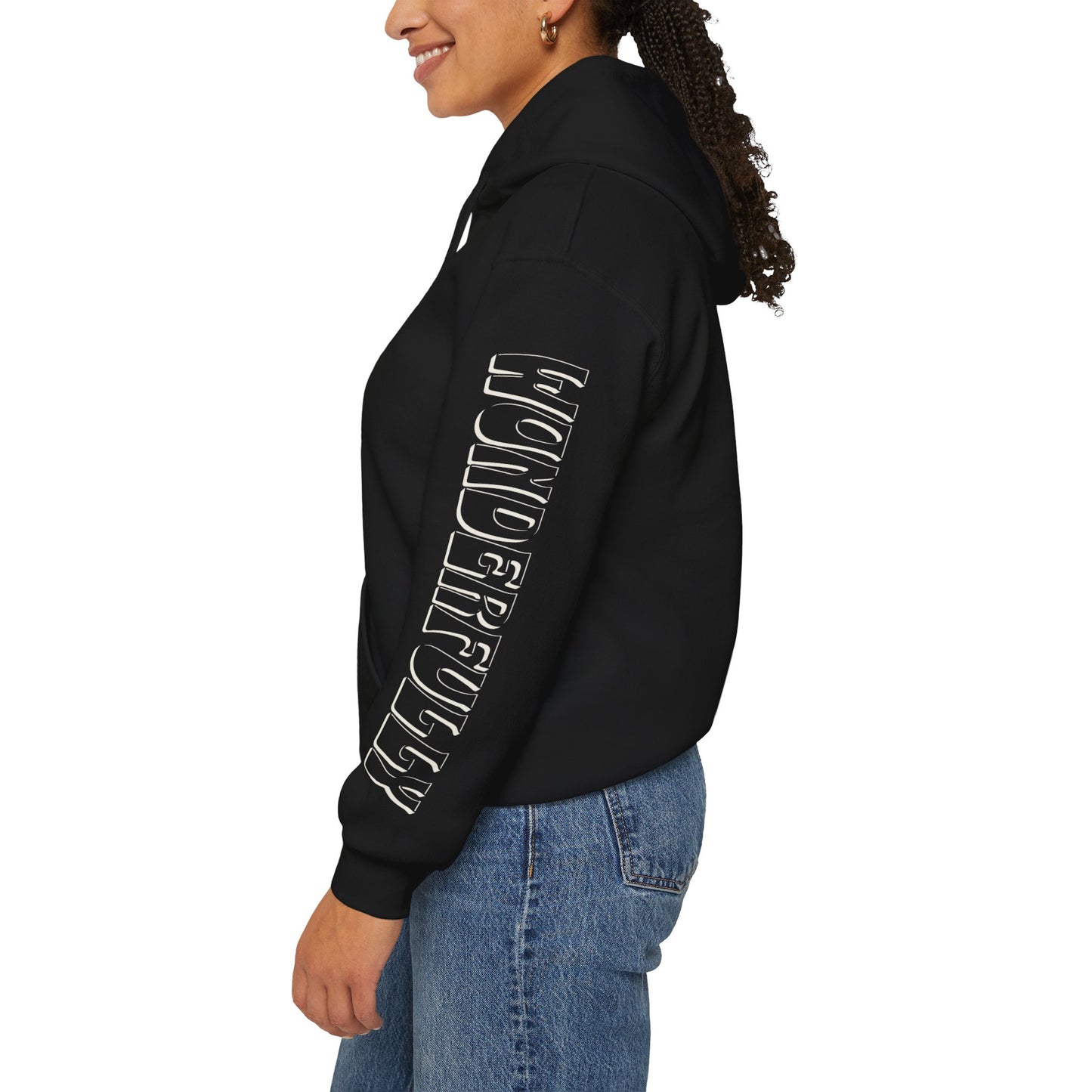 "Fearfully Wonderfully Made" Black Adult Hoodie