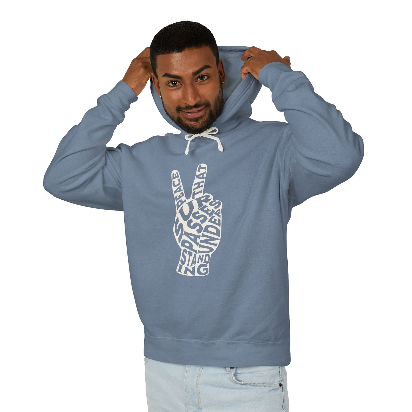 "PEACE" UNISEX LIGHTWEIGHT PREMIUM HOODIE