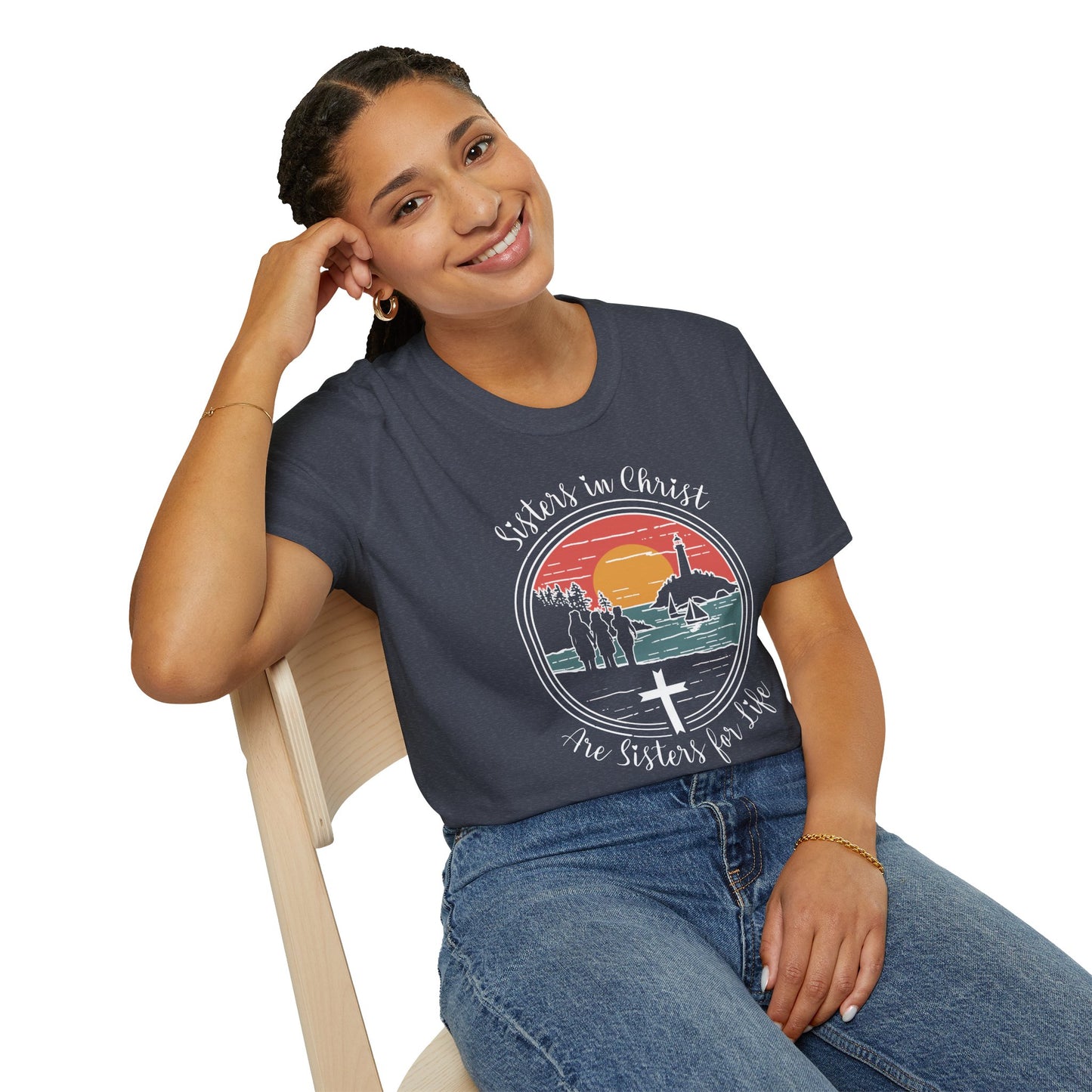 "Sisters In Christ" Unisex Softstyle T-Shirt