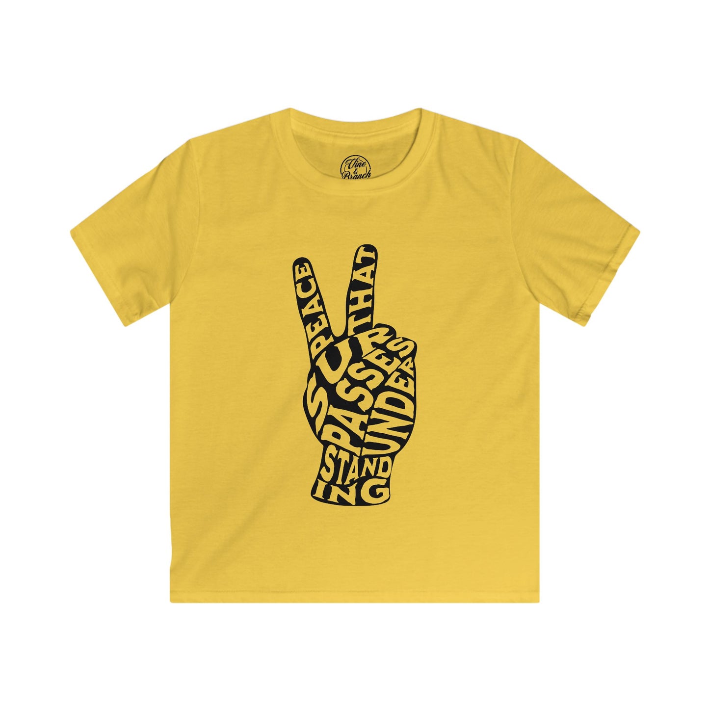 "PEACE" KIDS SOFTSTYLE TEE