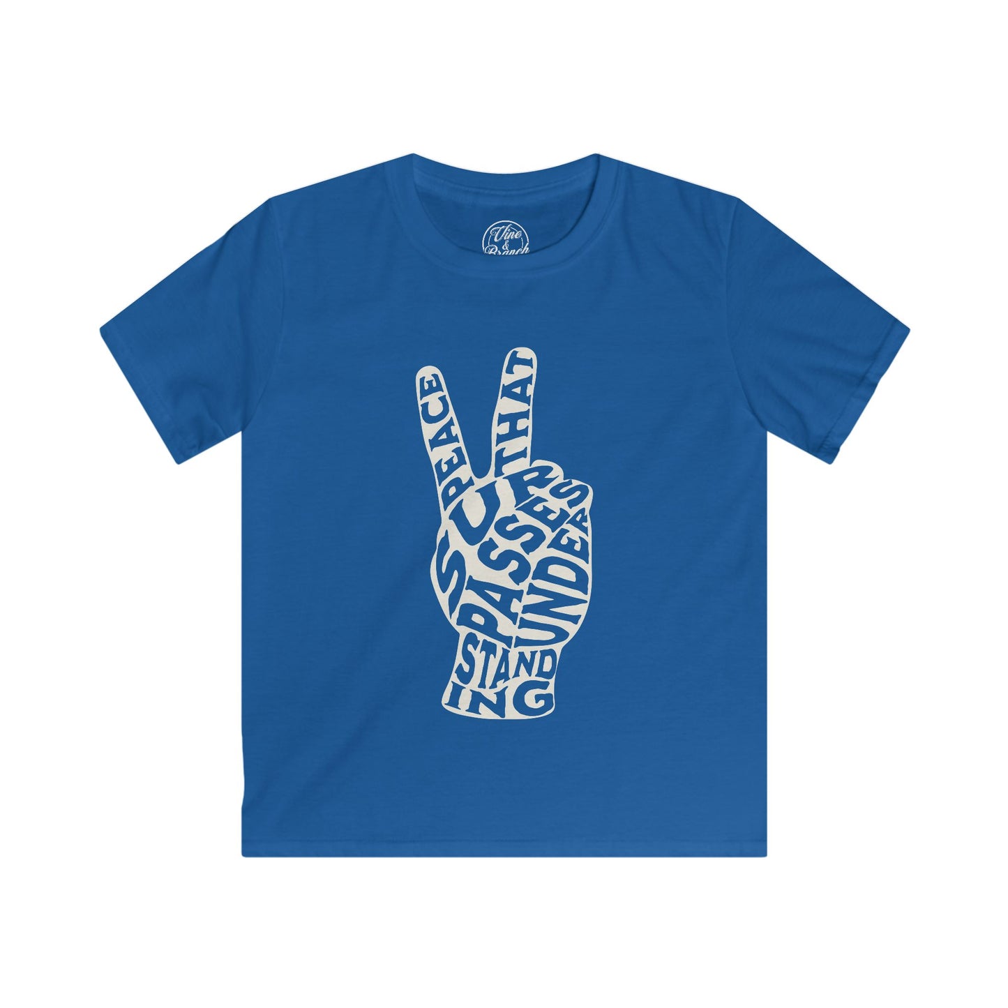 "PEACE" KIDS SOFTSTYLE TEE