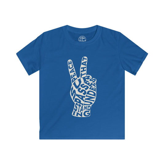 "PEACE" KIDS SOFTSTYLE TEE