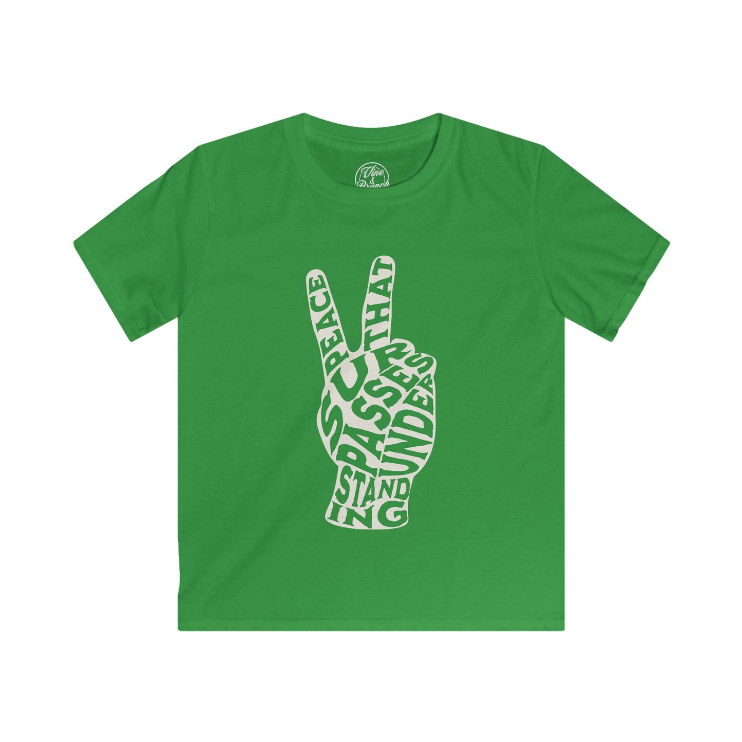 "PEACE" KIDS SOFTSTYLE TEE