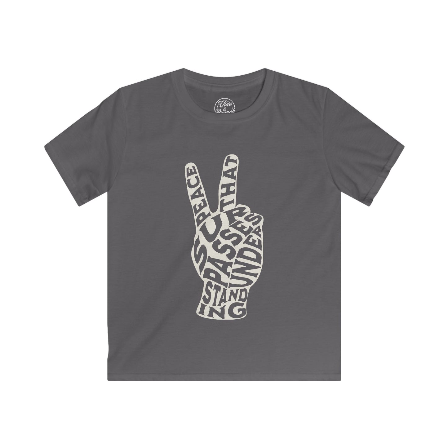 "PEACE" KIDS SOFTSTYLE TEE