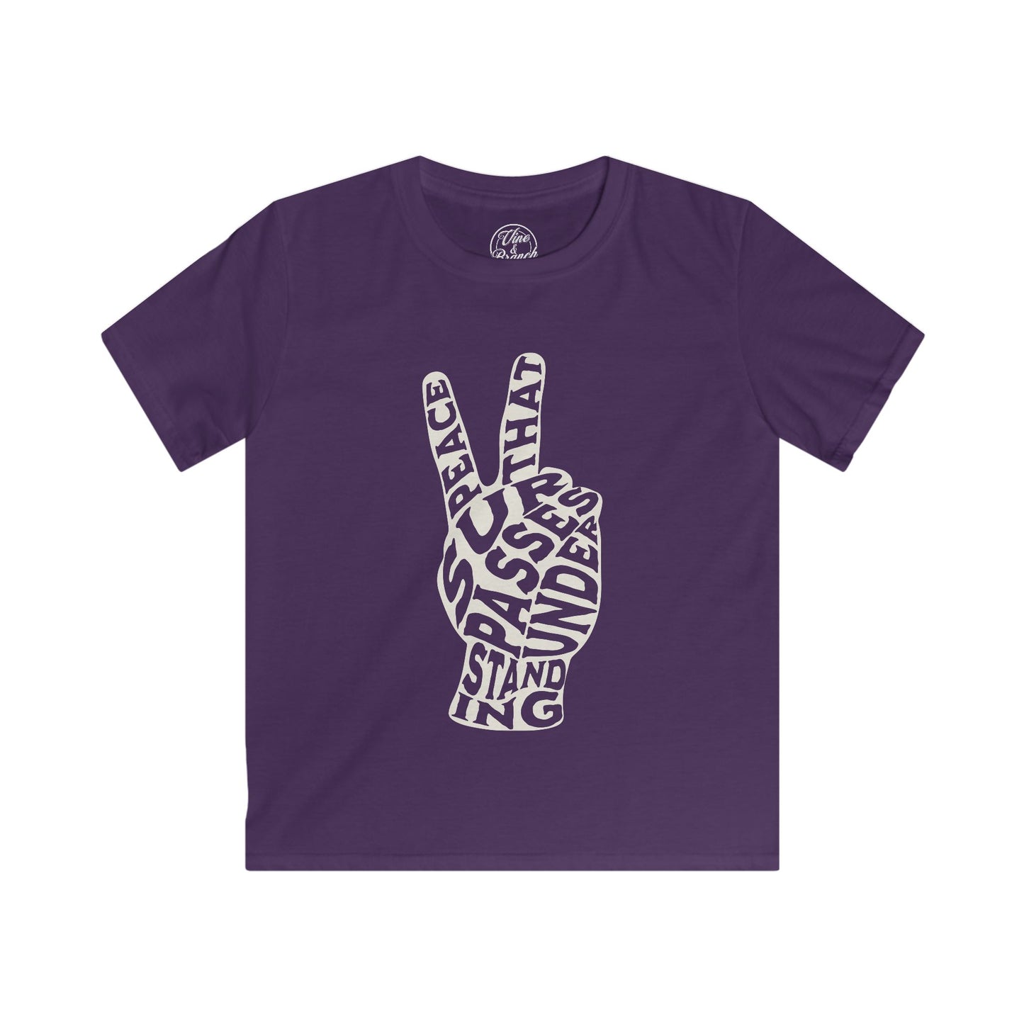 "PEACE" KIDS SOFTSTYLE TEE