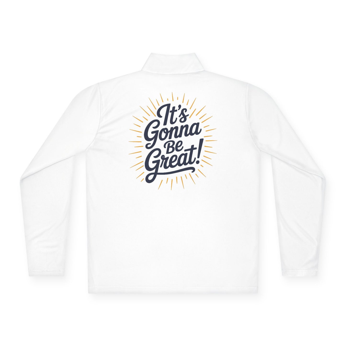 WIS "IT'S GONNA BE GREAT!" QUARTER ZIP MOISTURE WICKING PULLOVER