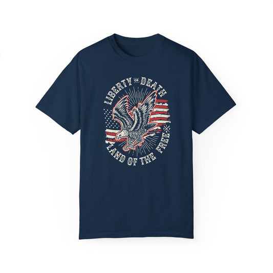 "Liberty or Death" Adult Unisex Garment-Dyed Tee