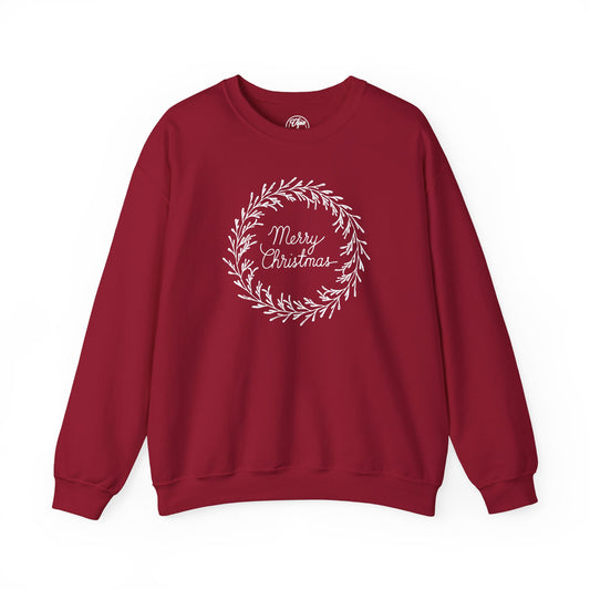 CHRISTMAS "WREATH" UNISEX CREWNECK SWEATSHIRT