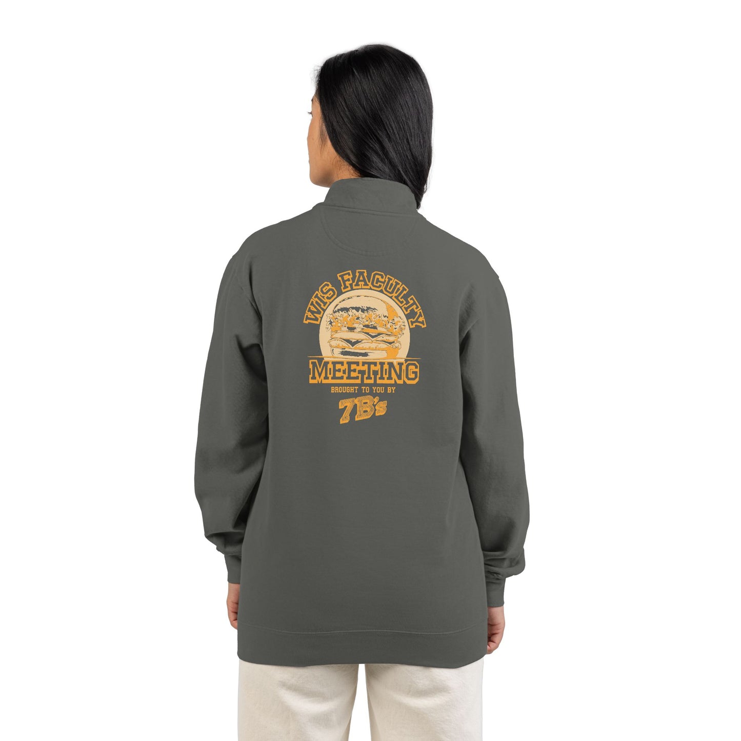 WIS "FACULTY MEETING" UNISEX PREMIUM QUARTER-ZIP SWEATSHIRT