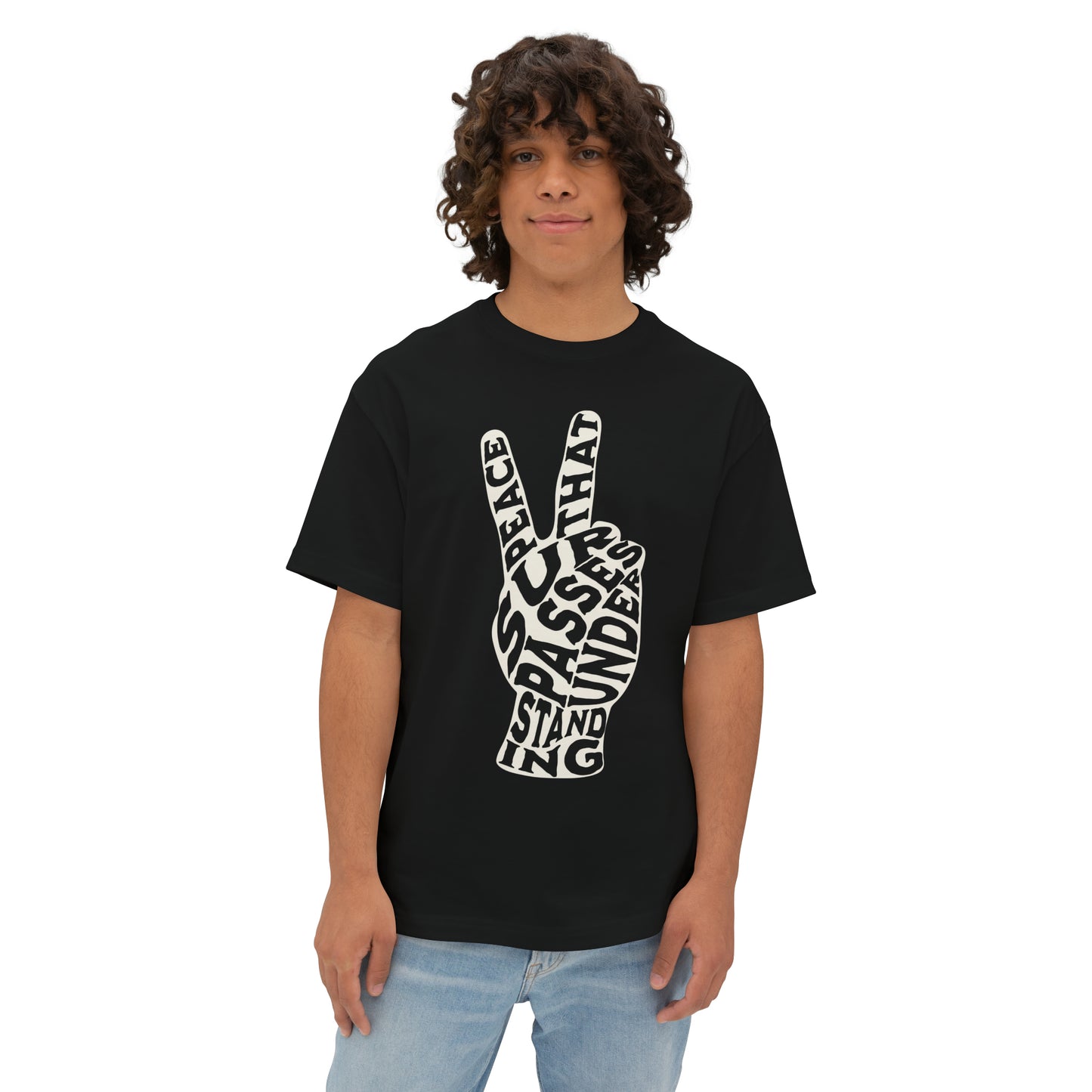 "Peace That Surpasses Understanding" Adult Unisex Oversized Boxy Tee